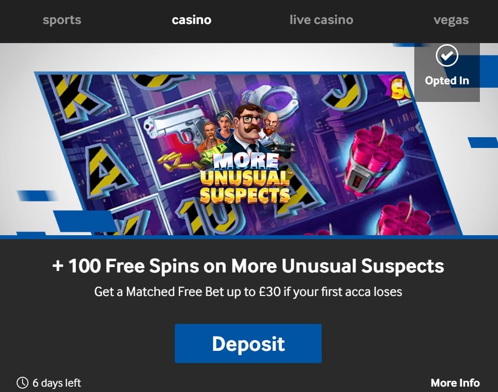 Betway Free Spins