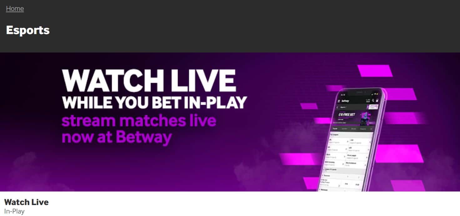 Live Streams on Betway eSports