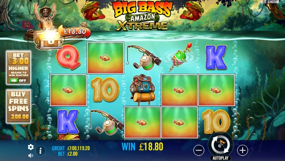 Big Bass Amazon Xtreme online slot Mystery win