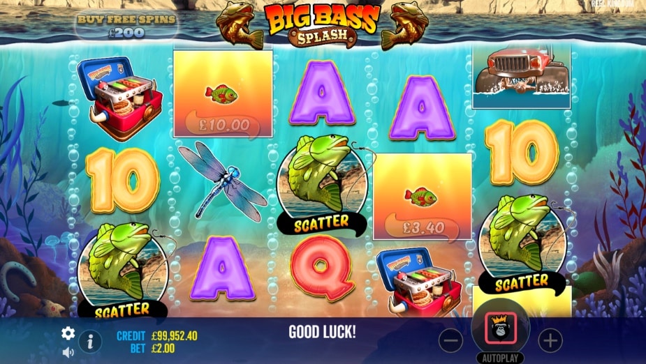 Big Bass Splash online slot Scatter