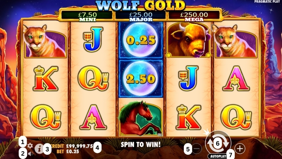 How to play Wolf Gold slot