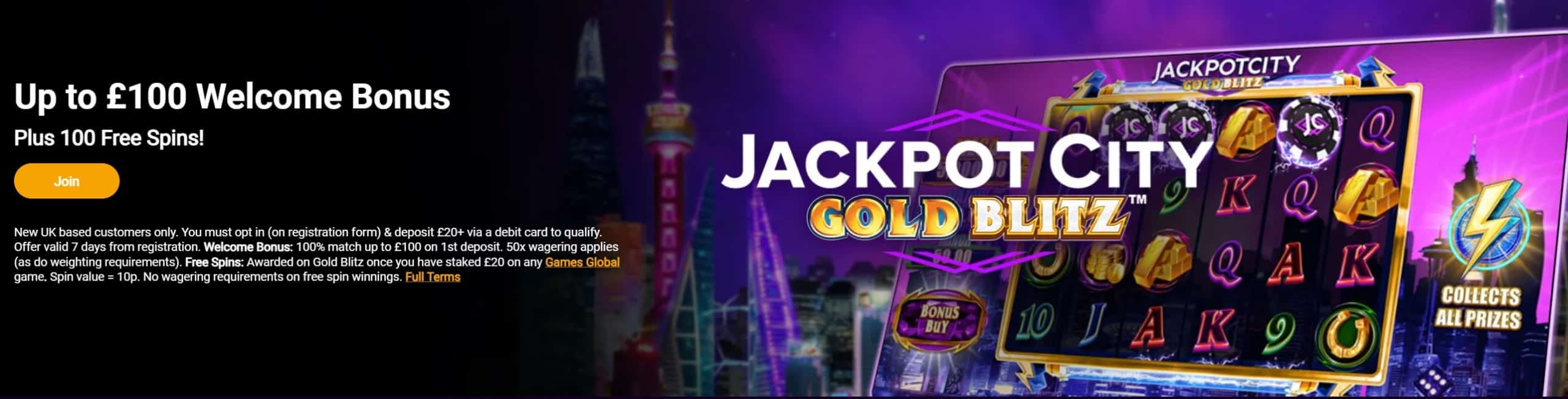 JackpotCity Casino Welcome Bonus