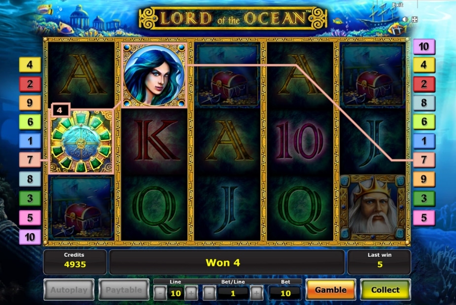 Lord of the Ocean online slot Scatter symbol