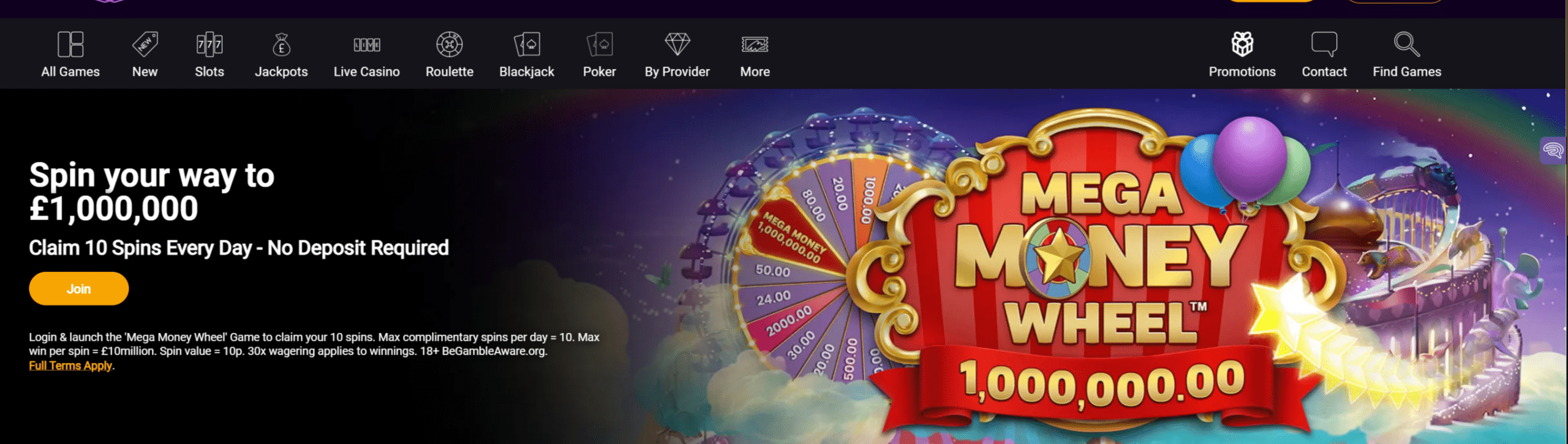 The Mega Money Wheel Promo at JackpotCity Casino