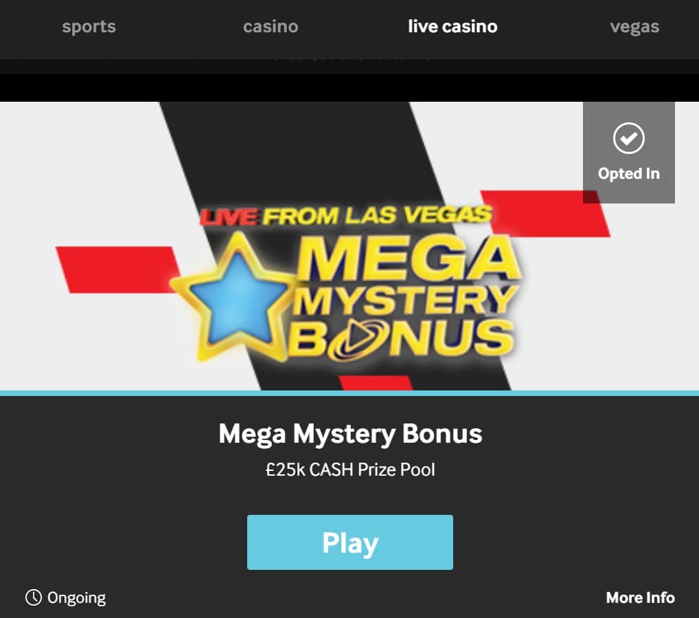 Mystery Bonuses at Betway