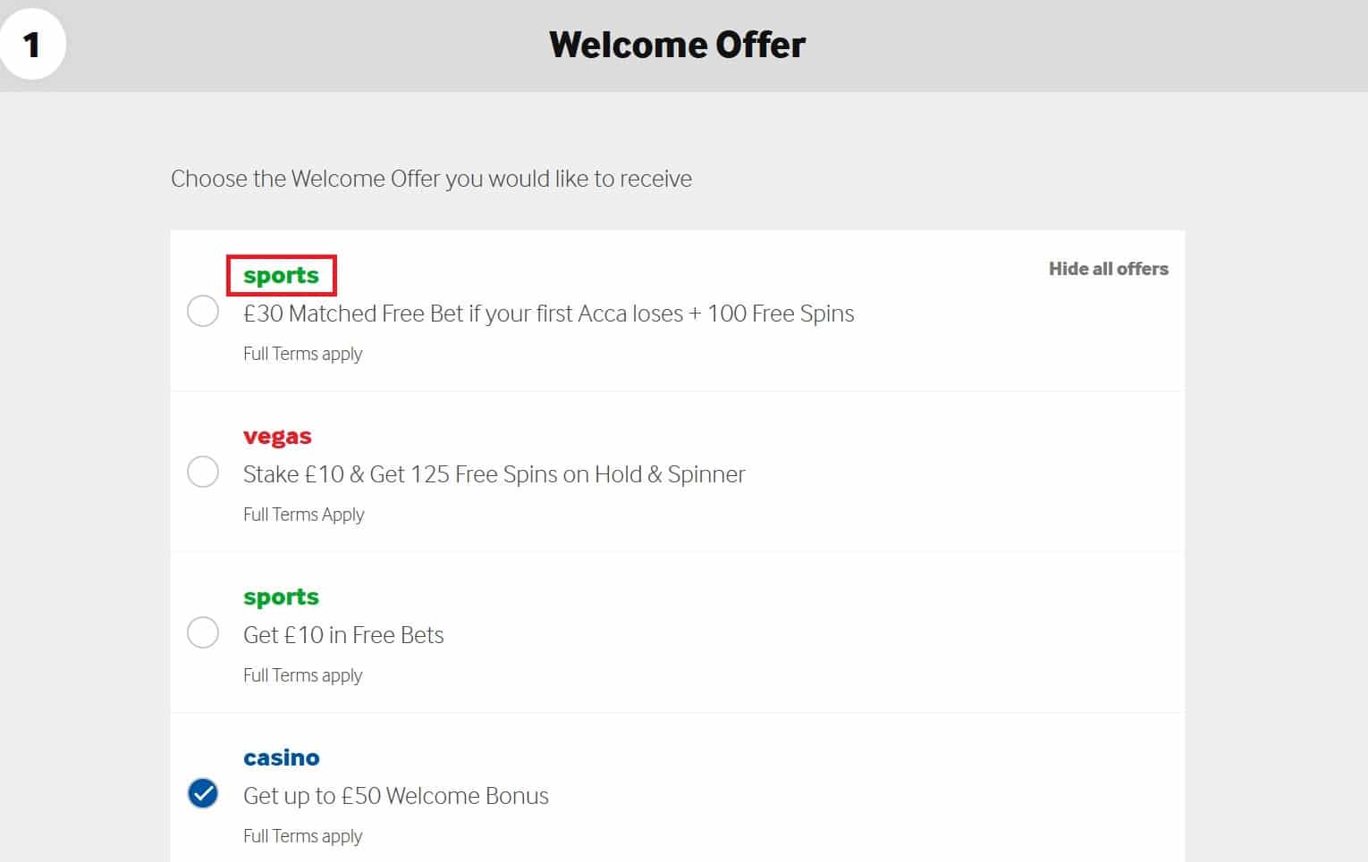 Sports Welcome Offers at Betway