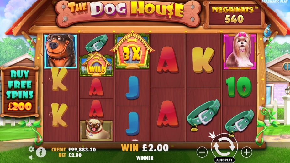 The Dog House Megaways online slot Wild symbol