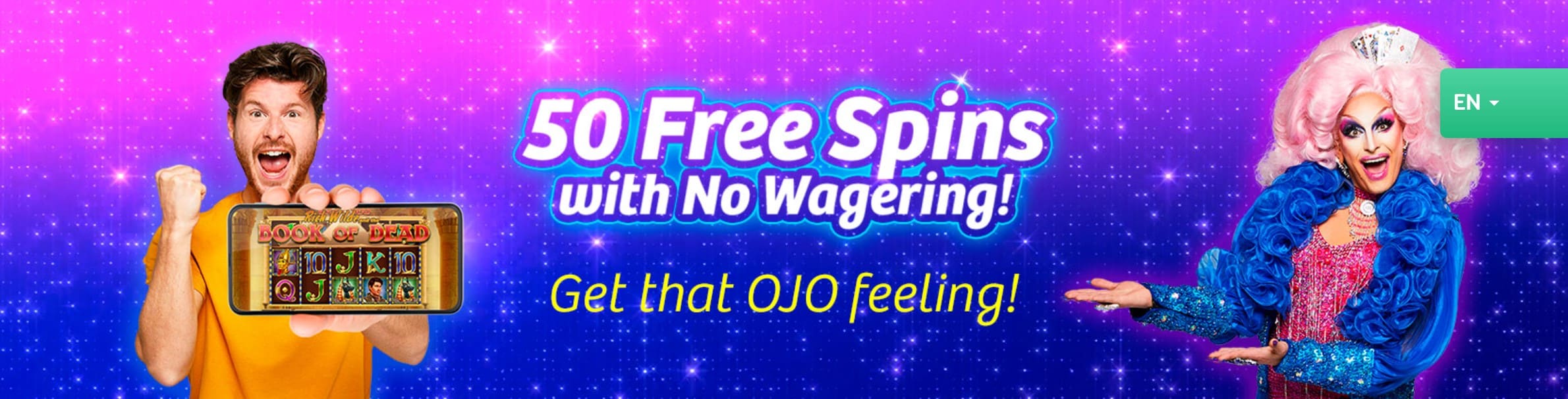 Welcome Offer at PlayOJO – 50 No-Wager Spins on the Big Bass Bonanza Slot