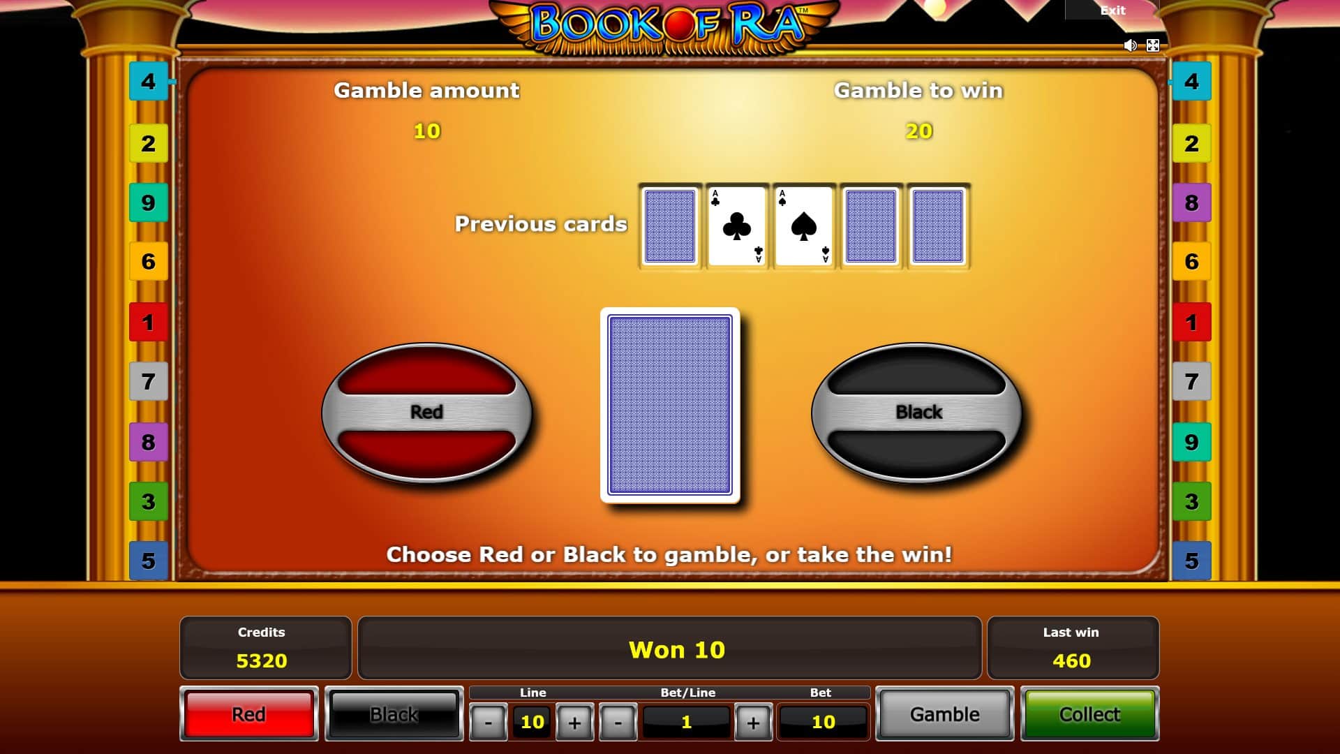 Book of Ra online slot Gamble