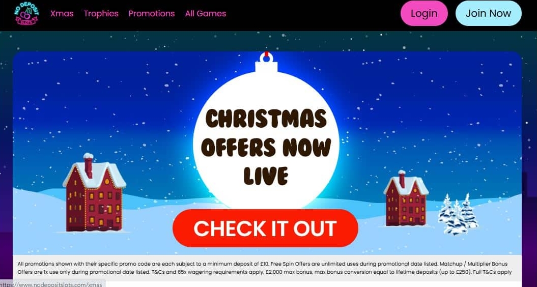 No Deposit Slots Christmas Offer