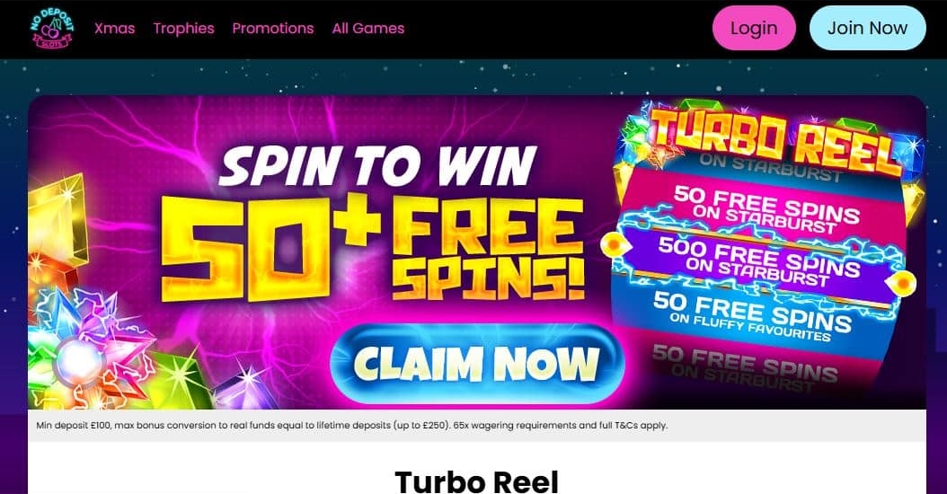 Turbo Reel No Deposit Slots Casino