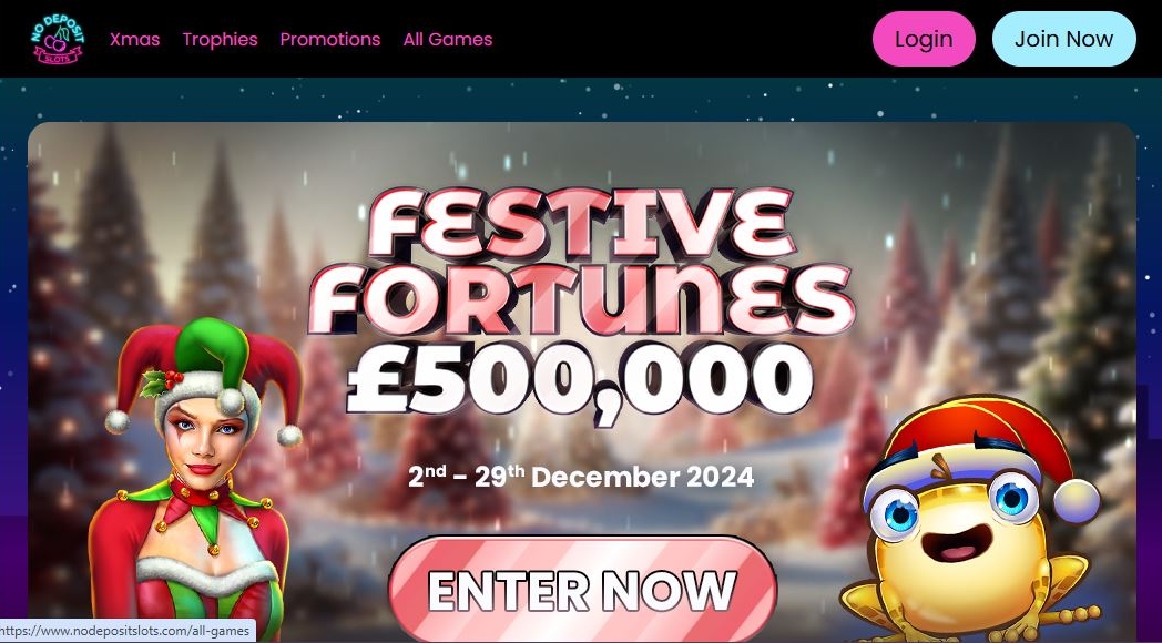 No Deposit Slots Festive Promo