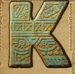 Symbol Letter K slot Aztec Idols by Play'n GO