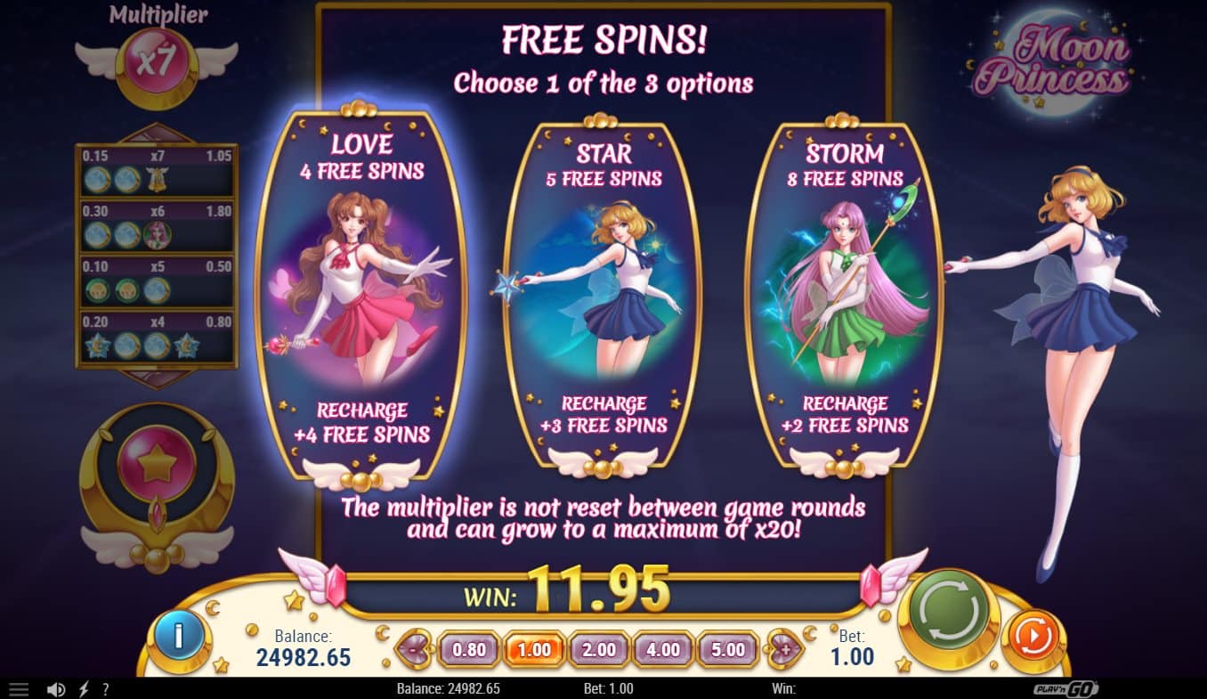 Moon Princess online slot Free Spins