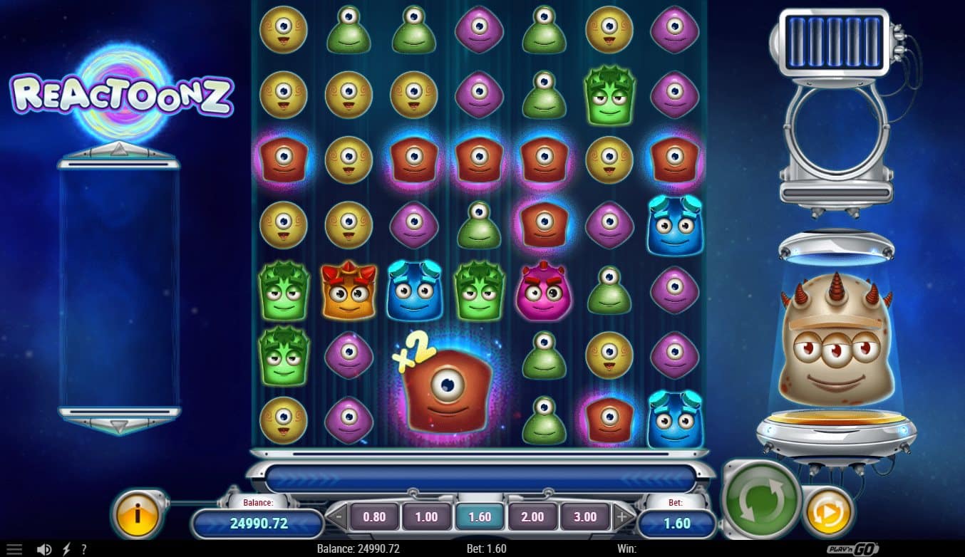 Reactoonz online slot Multiplier