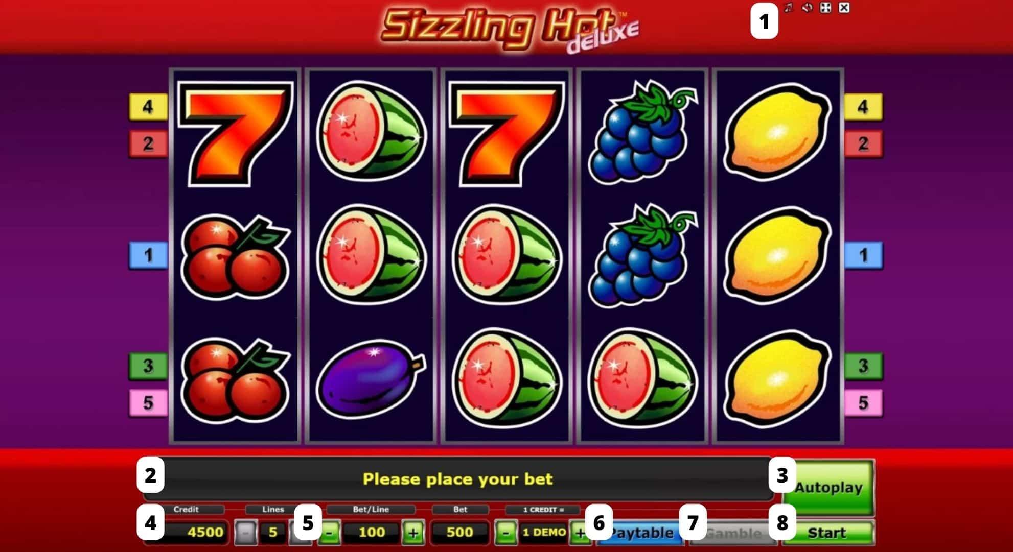 Sizzling Hot Deluxe online slot