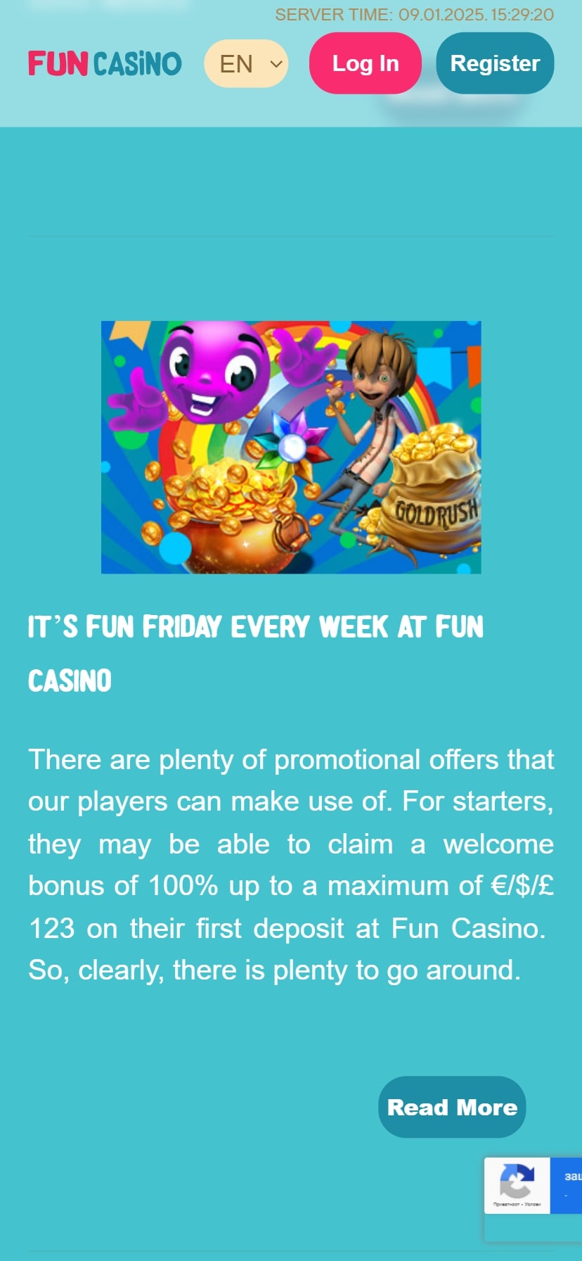 Fun Casino Mobile Bonus