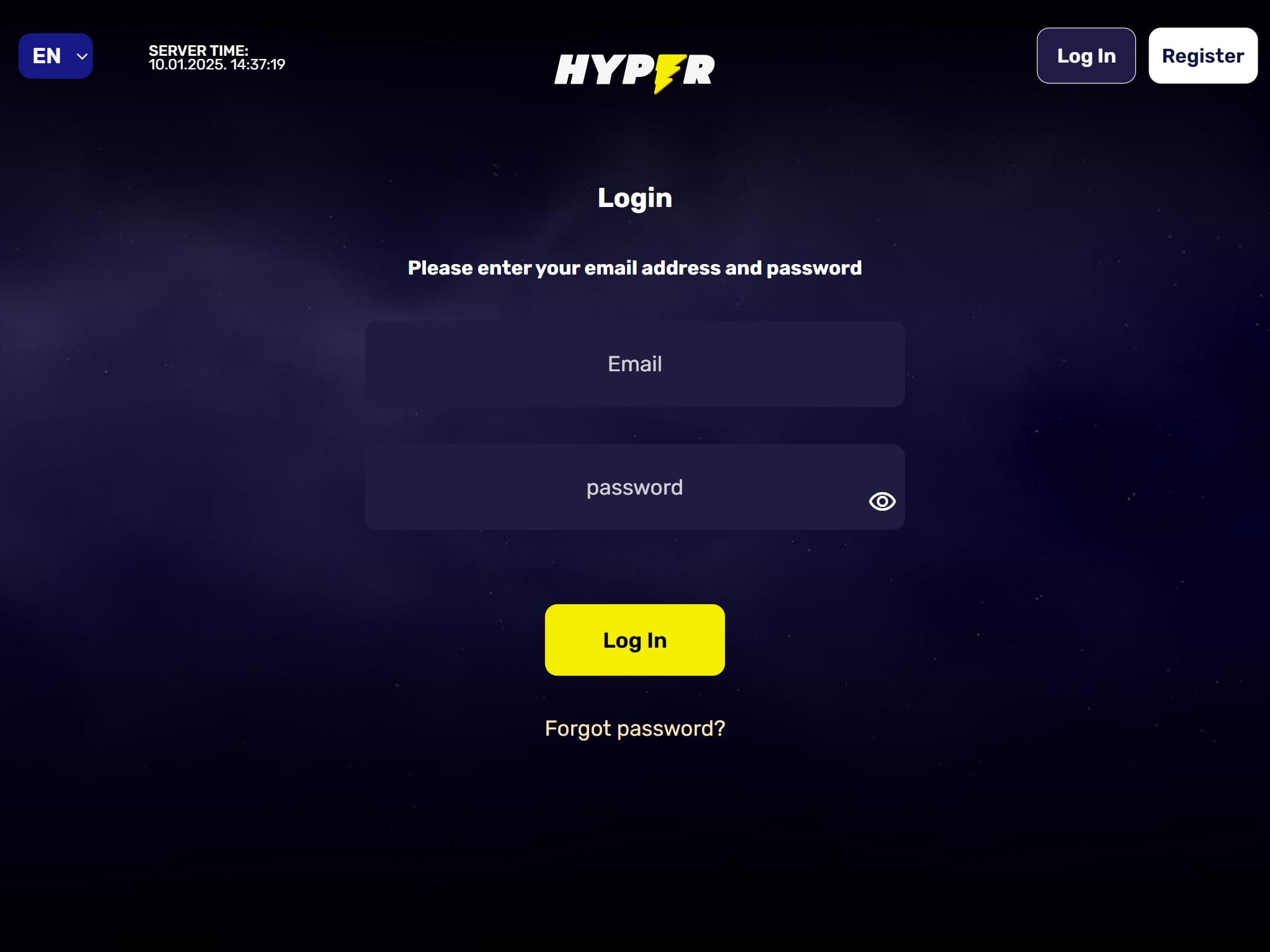 Hyper Casino Login