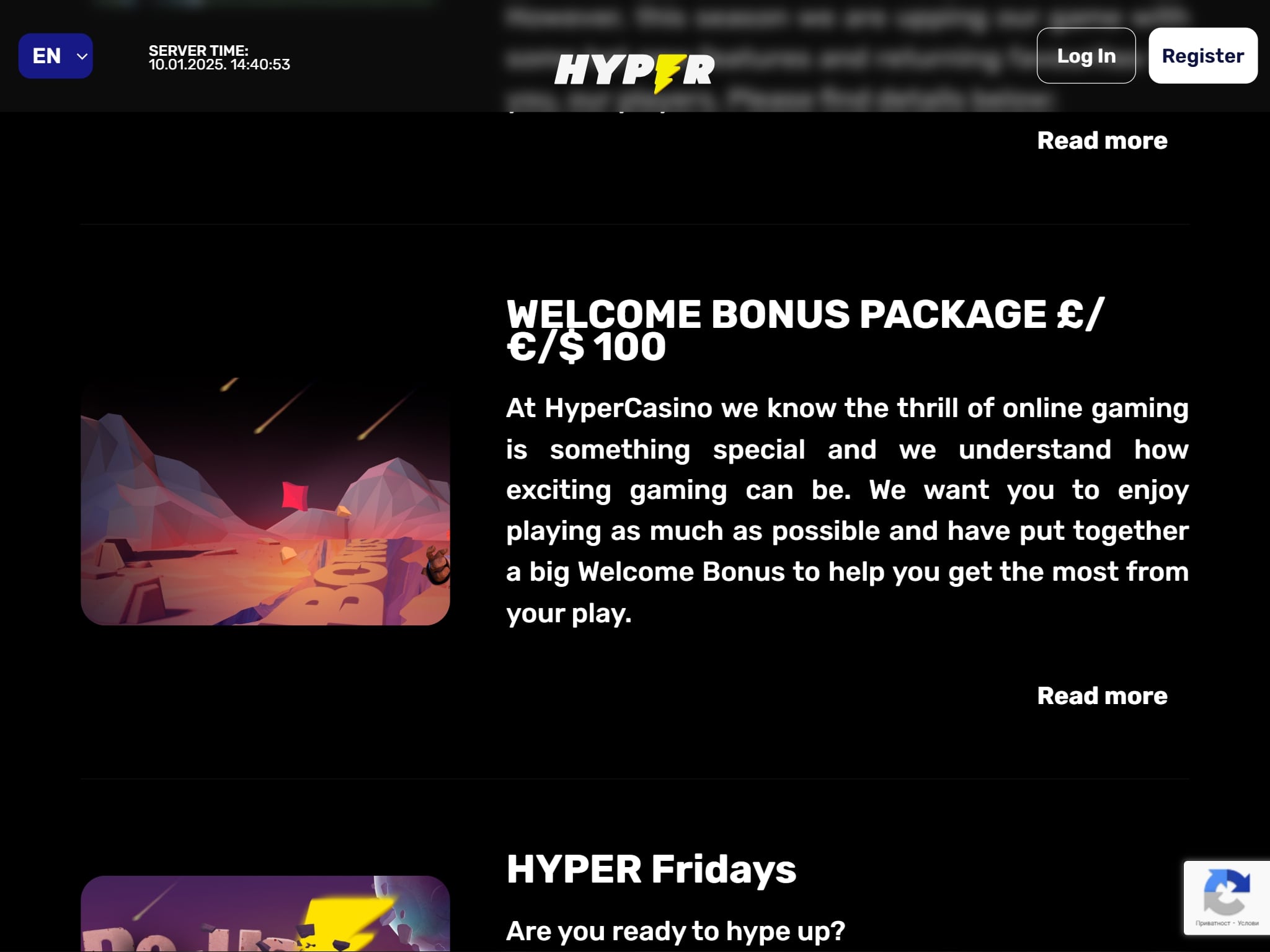 Hyper Casino Bonuses