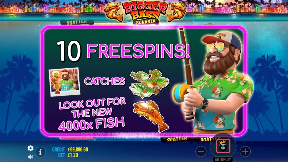 Bigger Bass Bonanza online slot Free spins