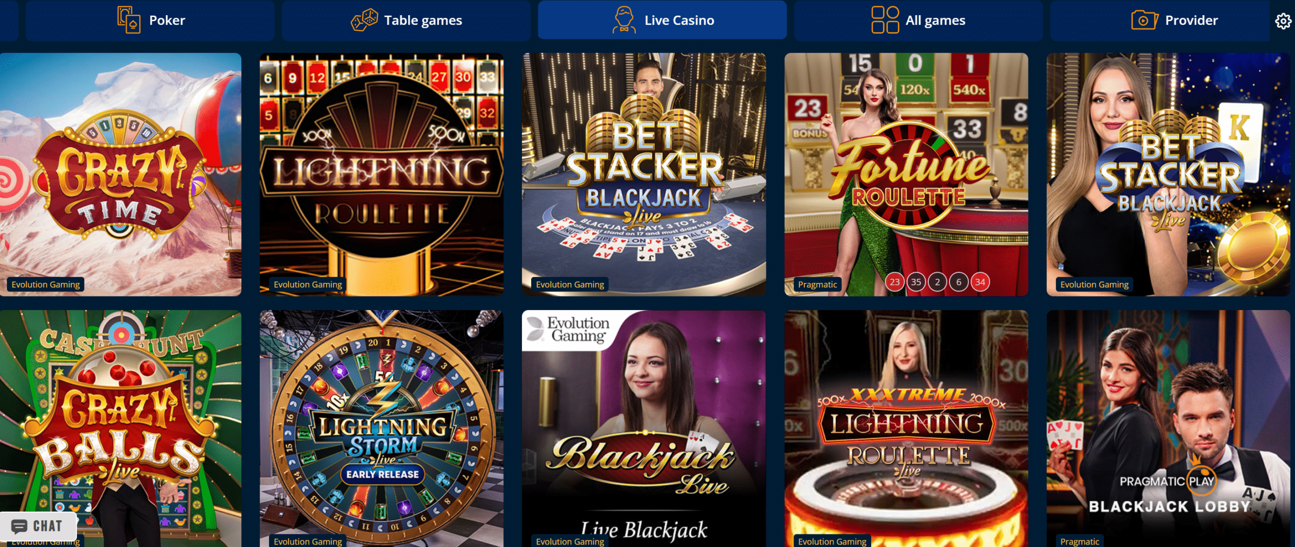 Live Dealer Games at Dream Vegas Casino