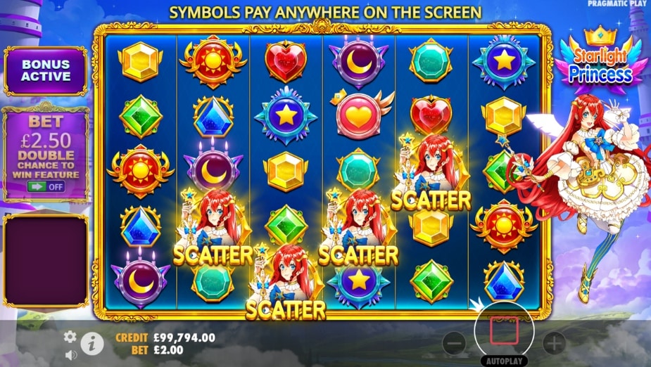 Starlight Princess online slot Scatter