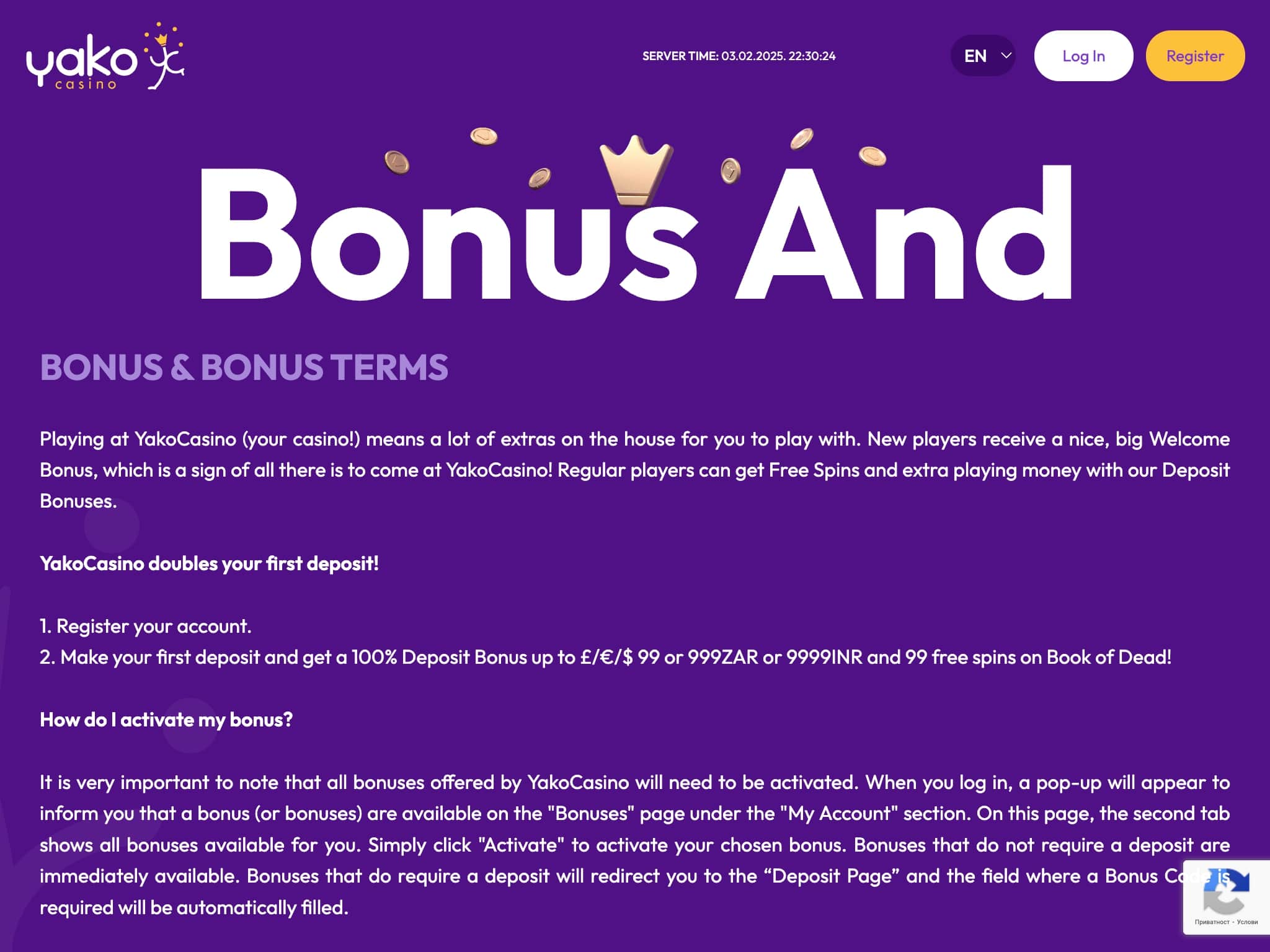 Yako Casino Bonuses and Promotions