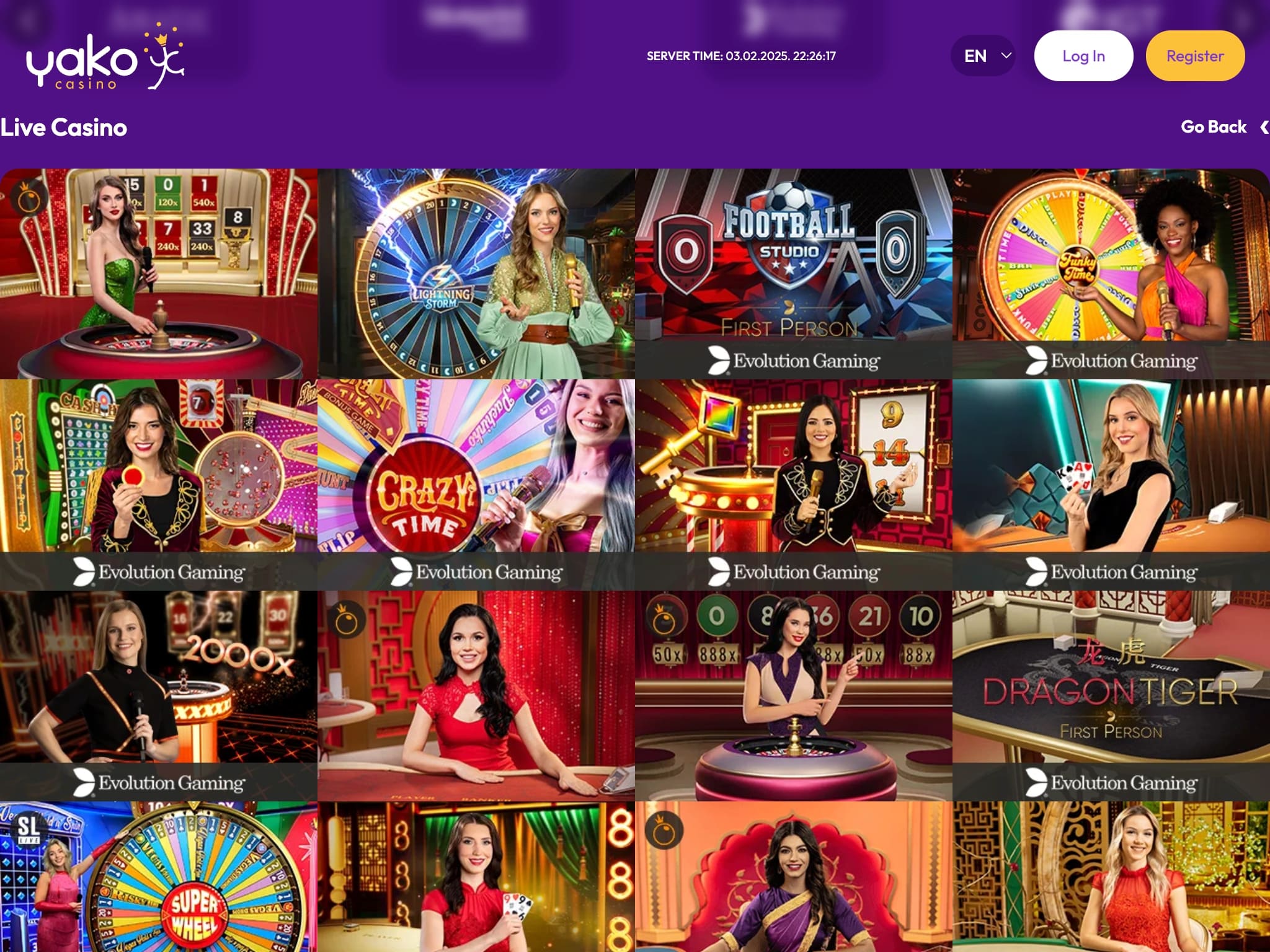 Yako Casino Live Dealers