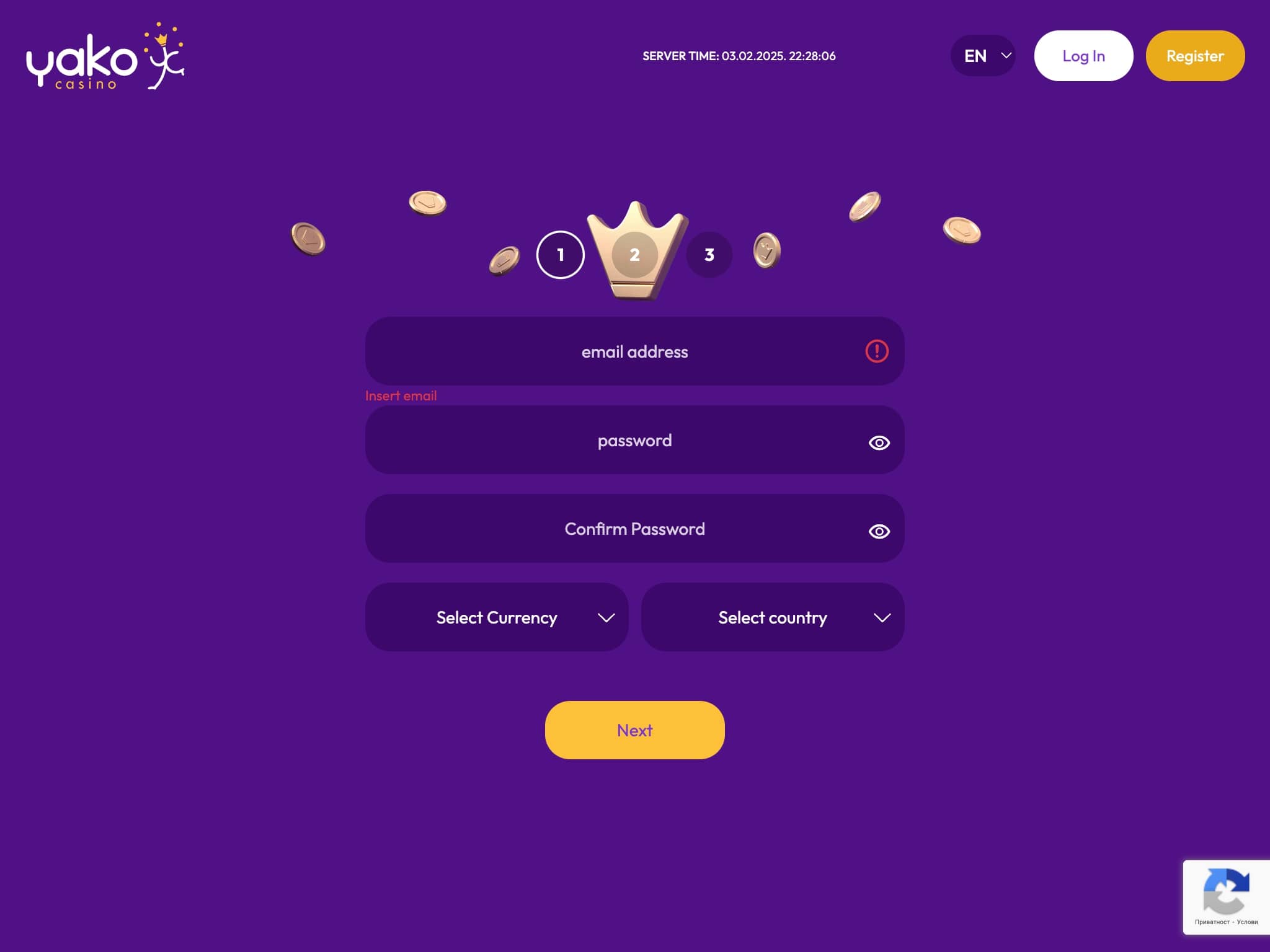 Yako Casino Sign Up