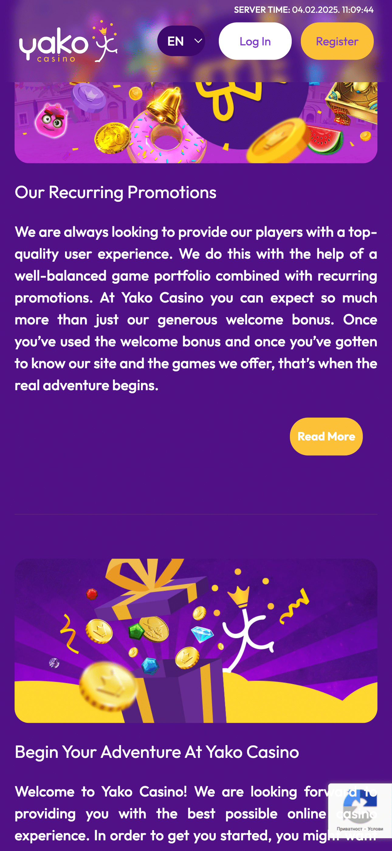 Yako Casino Mobile Bonuses