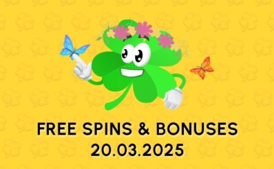 Free spins and bonuses daily 20