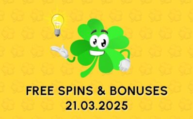 Free spins and bonuses daily 21