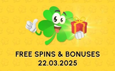 Free spins and bonuses daily 22