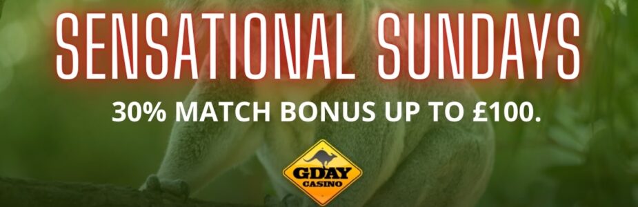 Gday Casino Sunday Promo