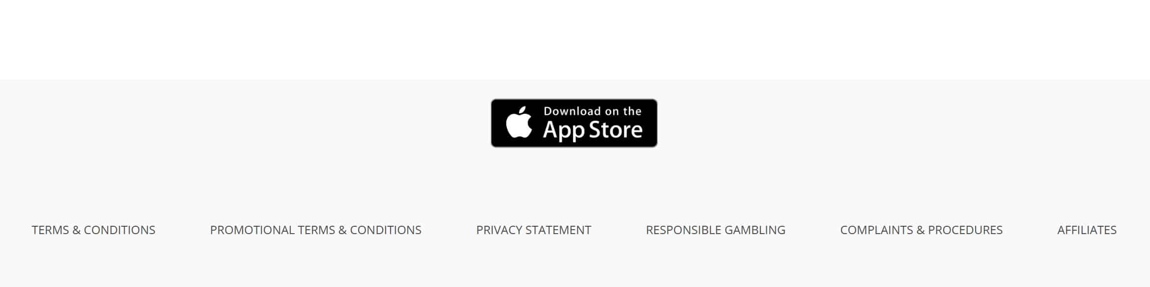 iOS Mobile App Download Link at the Main Barz Casino Page