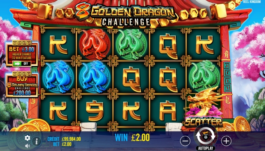Theme and symbols 8 Golden Dragon Challenge™