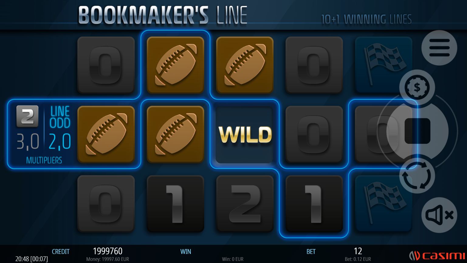 Theme and Symbols Bookmaker's Line