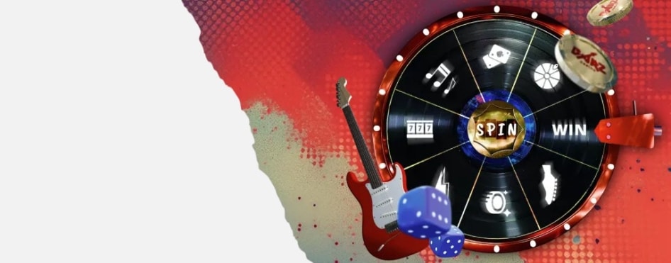 Barz Casino Spin Wheel Promo Rock 'n' reel