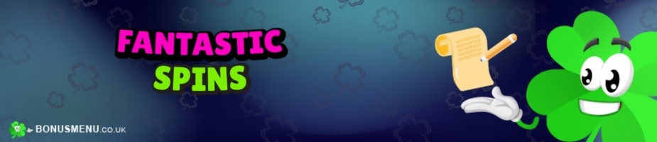 Fantastic Spins Registration Small Banner Bonusmenu