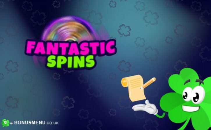 Fantastic Spins registration Big Banner Bonusmenu