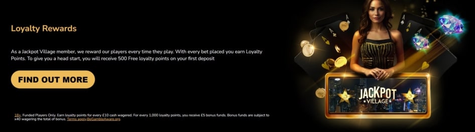 Loyalty Prizes at Jackpot Village Casino Include Tailored Offers for Each Player