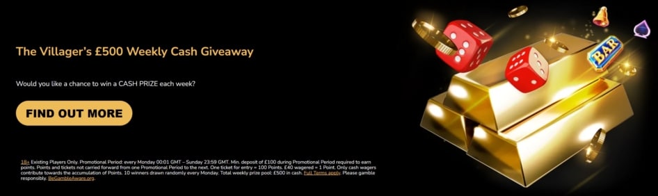Weekly and Monthly Jackpot Draws at Jackpot Village Casino