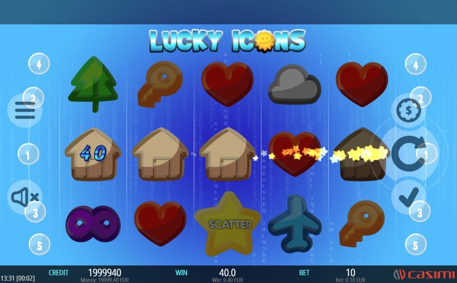 Lucky icons Slots Casimi
