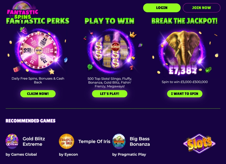 Fantastic Spins Casino UK