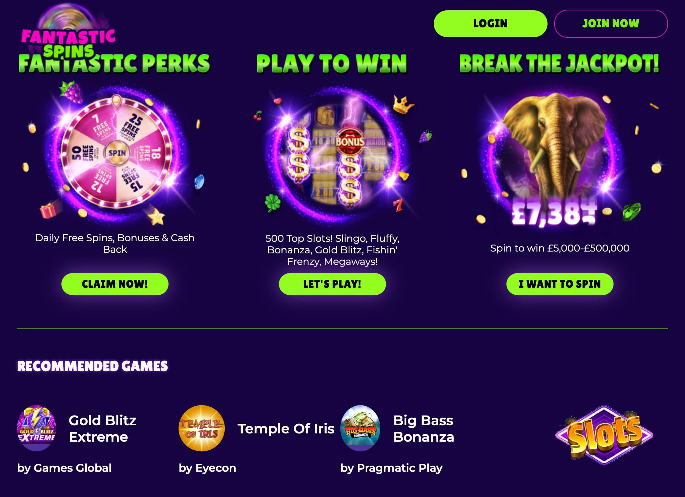 Fantastic Spins Casino UK