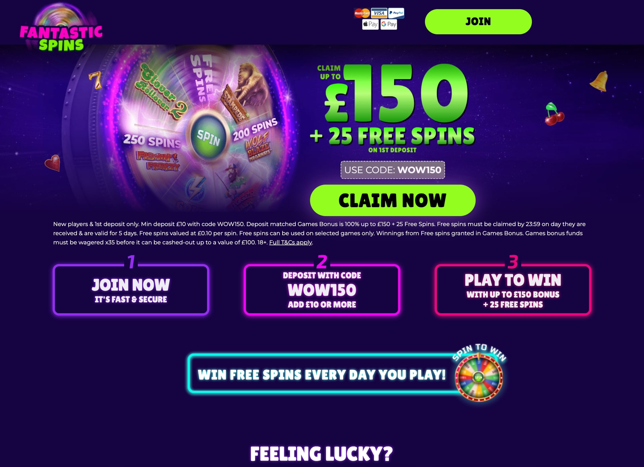 Fantastic Spins Casino UK Bonus Promo Code
