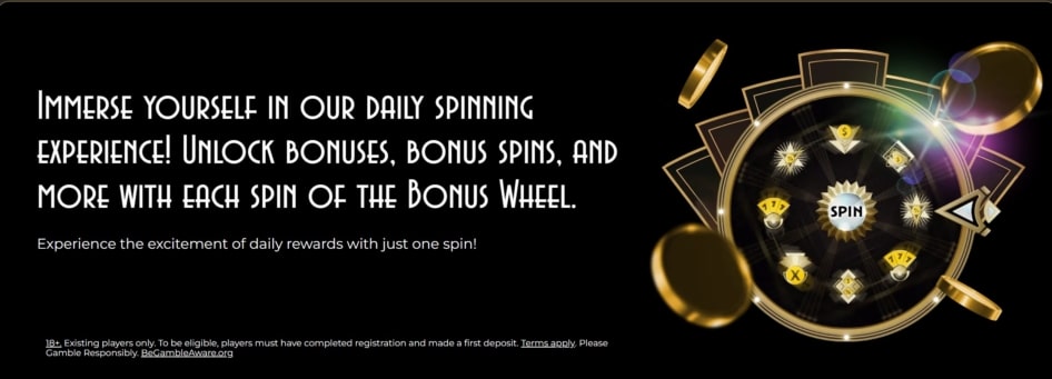 The Grand Ivy Casino Bonus Wheel Promo