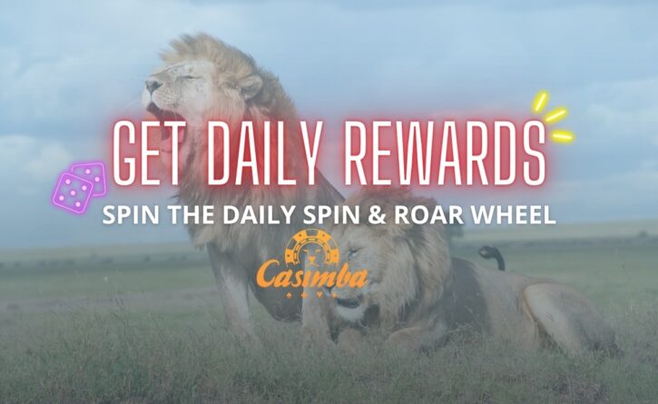 Casimba Spin & Roar Wheel Casimba Casino Bonusmenu