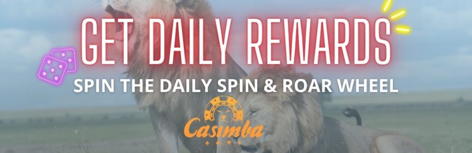 Casimba Spin & Roar Wheel Casimba Casino Bonusmenu