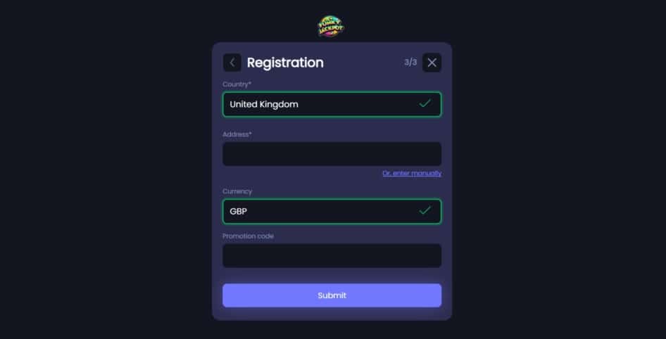 Account Verification at Funky Jackpot Casino